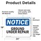 Signmission Ground Under Repair, 24 in W x Rectangle, Vinyl Decal OS-2PACK-NS-D-1824-L-13166 - alternate 3